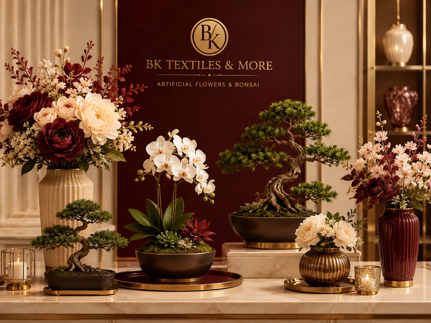 Artificial Flowers & Bonsai collection cover